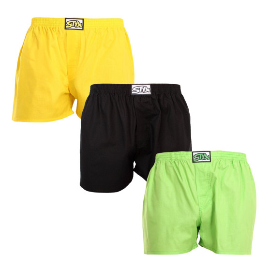 3PACK Boxershorts til mænd Styx classic elastic flerfarvet (3A09089)