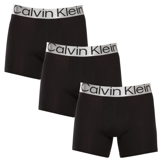 3PACK Boxershorts til mænd Calvin Klein sort (NB3131A-7V1)