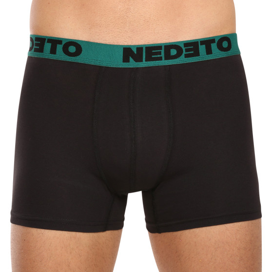 3PACK Boxershorts til mænd Nedeto sort (3NB002)