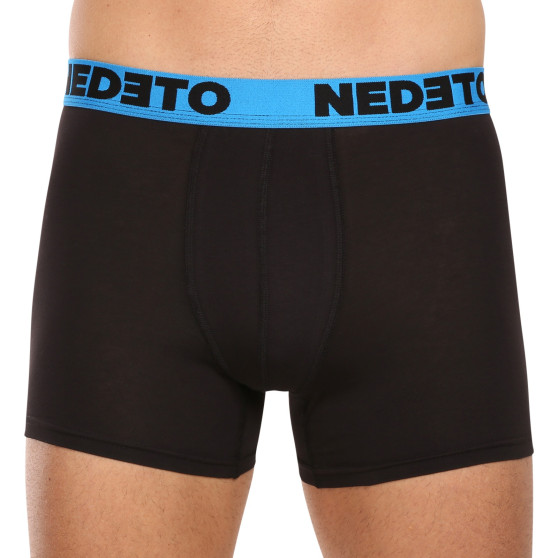 5PACK Boxershorts til mænd Nedeto sort (5NB002b)