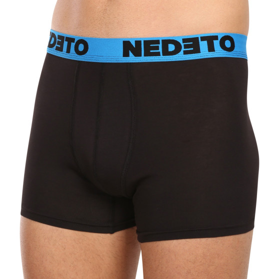 5PACK Boxershorts til mænd Nedeto sort (5NB002b)