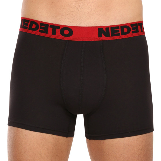 5PACK Boxershorts til mænd Nedeto sort (5NB002b)