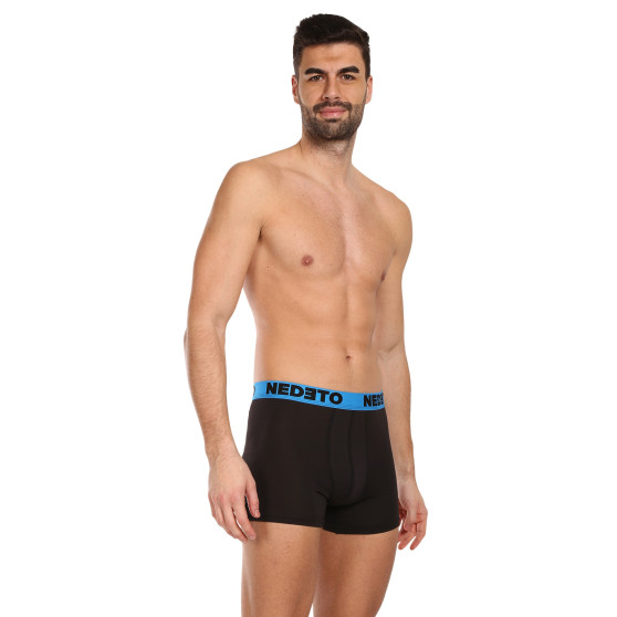 5PACK Boxershorts til mænd Nedeto sort (5NB002b)