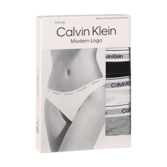 3PACK G-streng til kvinder Calvin Klein flerfarvet (QD5209E-MPI)