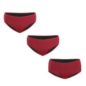 3PACK Menstruationstrusser Meracus Burgundy til kraftig menstruation (MEMS107)