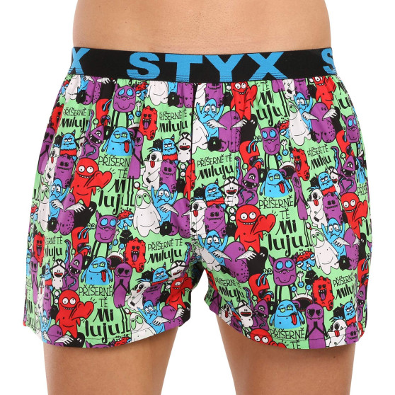 3PACK Boxershorts til mænd Styx art sports gummi flerfarvet (3B15245)