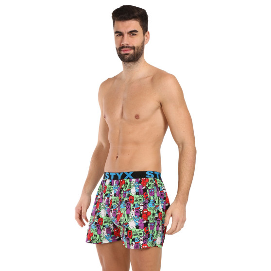 3PACK Boxershorts til mænd Styx art sports gummi flerfarvet (3B15245)