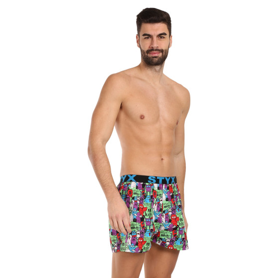 3PACK Boxershorts til mænd Styx art sports gummi flerfarvet (3B15245)