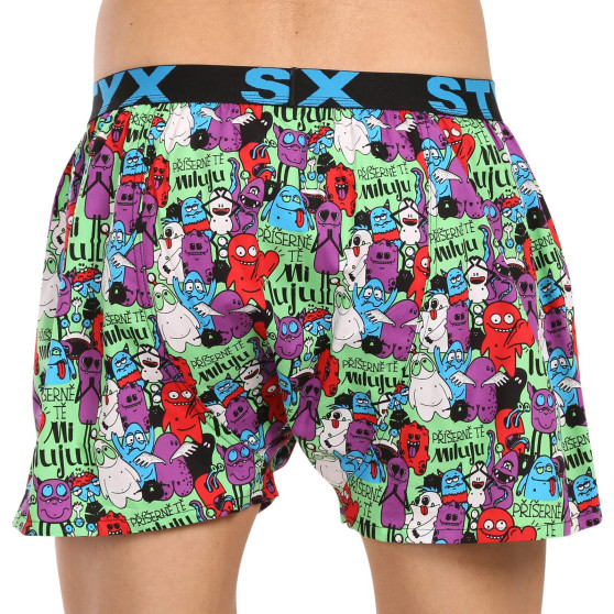 3PACK Boxershorts til mænd Styx art sports gummi flerfarvet (3B15245)