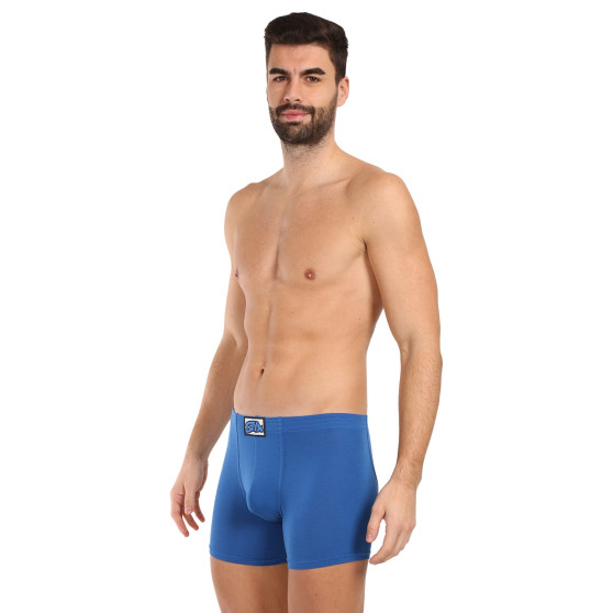 3PACK Boxershorts til mænd Styx lang klassisk gummi blå (3F1167)