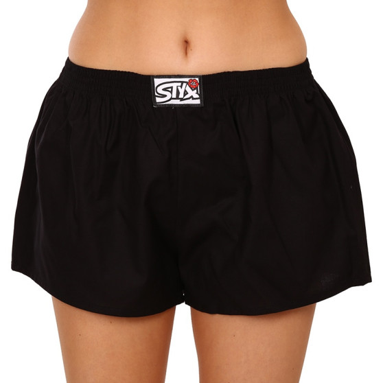 3PACK Dameshorts Styx classic elastic sort (3K0960)