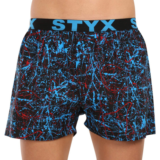 3PACK Boxershorts til mænd Styx art sports gummi flerfarvet (3B16123)