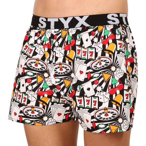 3PACK Boxershorts til mænd Styx art sports gummi flerfarvet (3B11830)