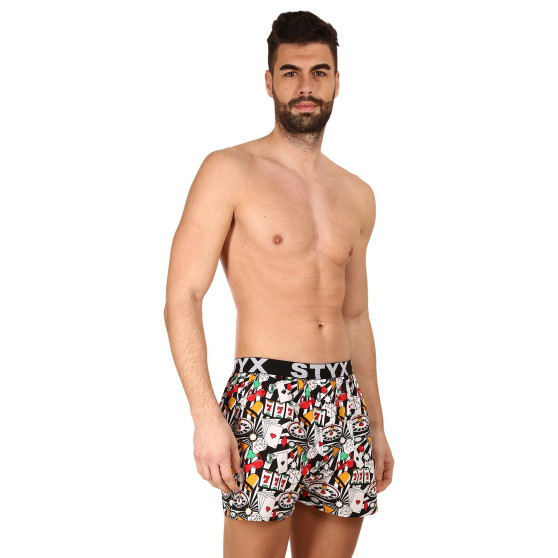 3PACK Boxershorts til mænd Styx art sports gummi flerfarvet (3B11830)