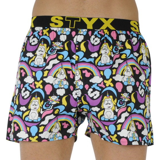 3PACK Boxershorts til mænd Styx art sports gummi flerfarvet (3B11830)