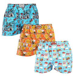 3PACK Boxershorts til mænd Styx art klassisk gummi overstørrelse flerfarvet (3E15846)