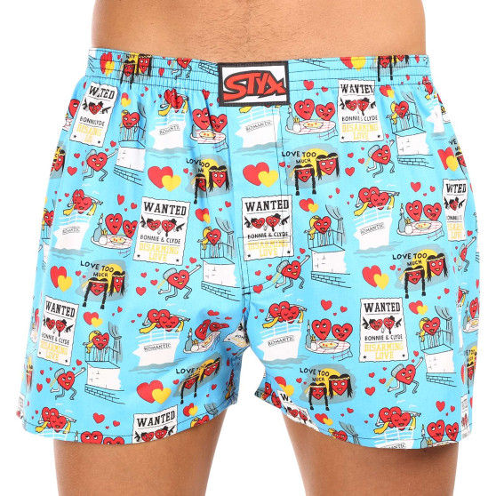 3PACK Boxershorts til mænd Styx art klassisk gummi overstørrelse flerfarvet (3E15846)