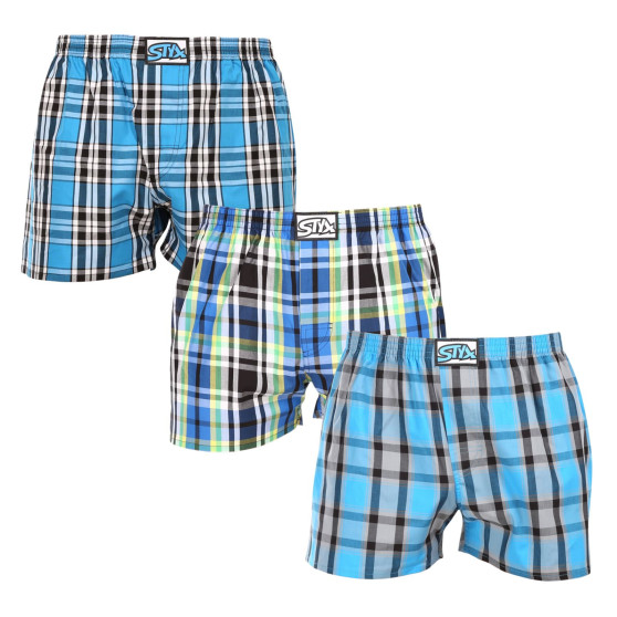 3PACK Boxershorts til mænd Styx classic elastic flerfarvet (3A100920)