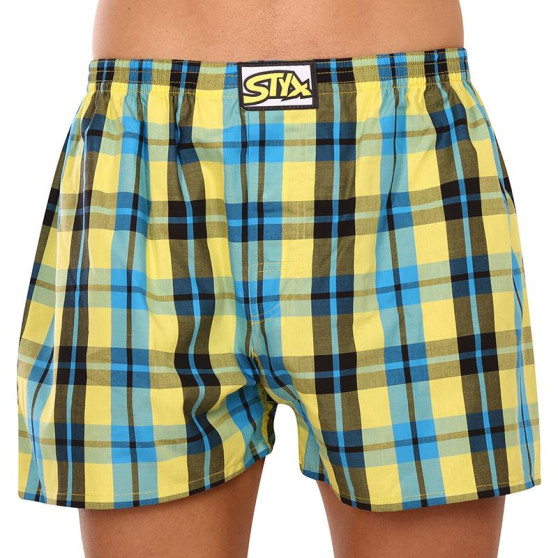 3PACK Boxershorts til mænd Styx classic elastic flerfarvet (3A093138)