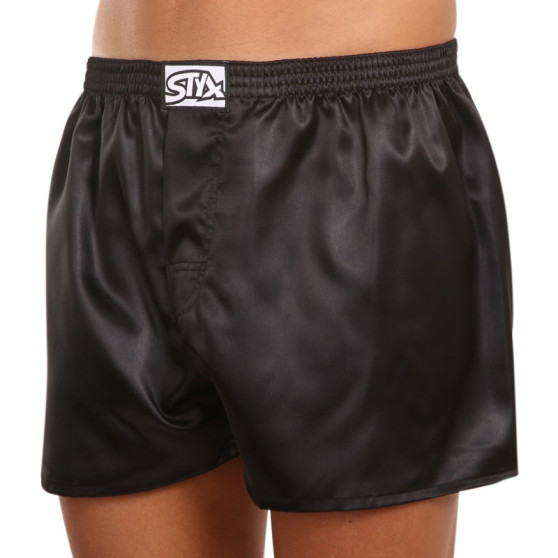 3PACK Boxershorts til mænd Styx klassisk gummi satin flerfarvet (3C06609)