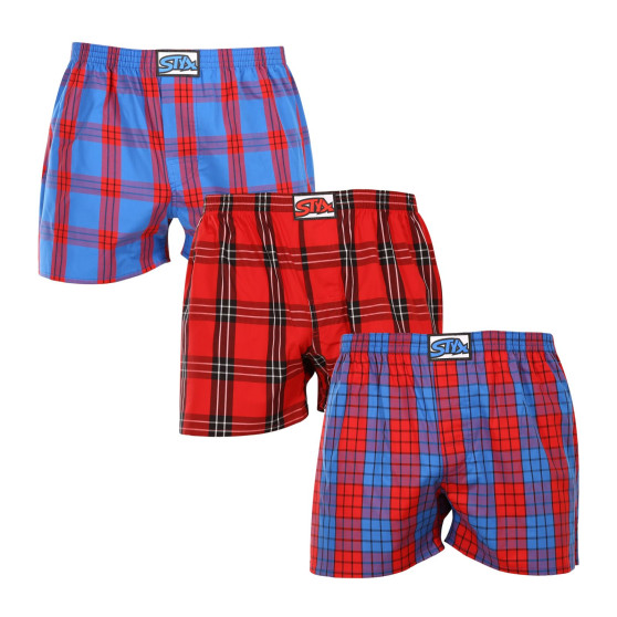 3PACK Boxershorts til mænd Styx classic elastic flerfarvet (3A100116)