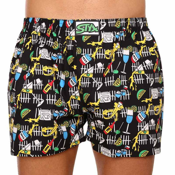 3PACK Boxershorts til mænd Styx art klassisk gummi flerfarvet (3A12123)