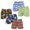 5PACK Boxershorts til mænd Styx art klassisk gummi flerfarvet (5A1408134)