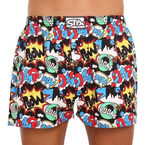 3PACK Boxershorts til mænd Styx art klassisk gummi flerfarvet (3A11565)