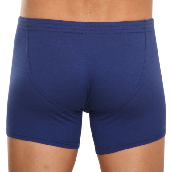 3PACK Boxershorts til mænd Styx lang klassisk elastik mørkeblå (3F0968)