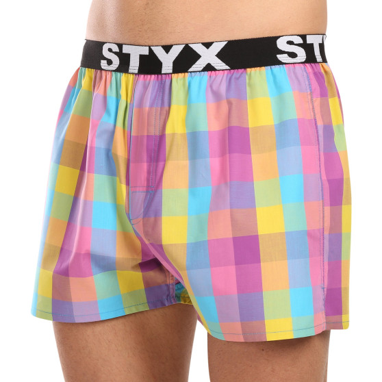 Boxershorts til mænd Styx sport gummi flerfarvet (B1028)