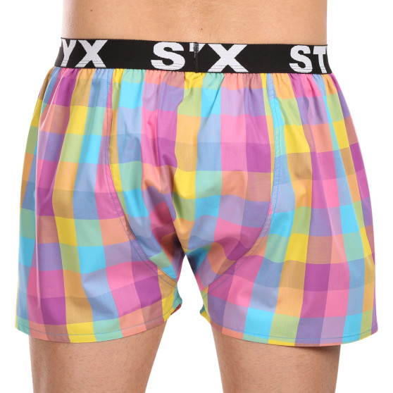 Boxershorts til mænd Styx sport gummi flerfarvet (B1028)