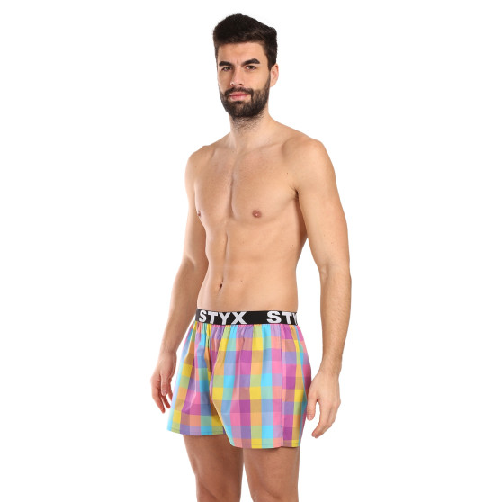 Boxershorts til mænd Styx sport gummi flerfarvet (B1028)