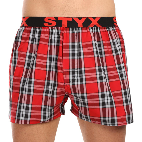 3PACK Boxershorts til mænd Styx sport elastik flerfarvet (3B102123)