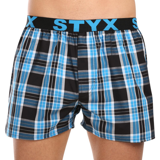 3PACK Boxershorts til mænd Styx sport elastik flerfarvet (3B102123)