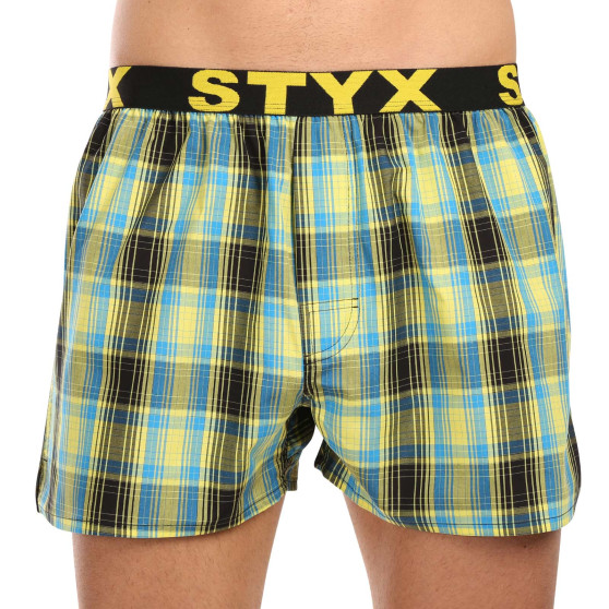 3PACK Boxershorts til mænd Styx sport elastik flerfarvet (3B102123)