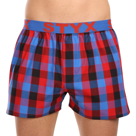 3PACK Boxershorts til mænd Styx sport elastik flerfarvet (3B102729)