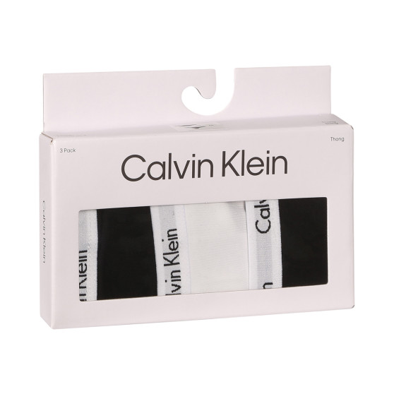 3PACK G-streng til kvinder Calvin Klein flerfarvet (QD3587E-WZB)