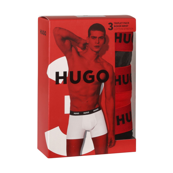 3PACK Boxershorts til mænd HUGO flerfarvet (50510192 025)