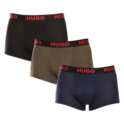 3PACK Boxershorts til mænd HUGO flerfarvet (50496723 308)