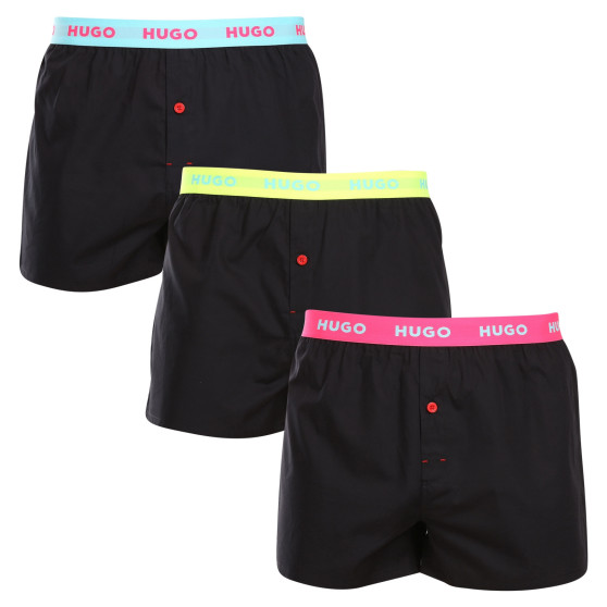 3PACK Boxershorts til mænd HUGO sort (50510216 005)