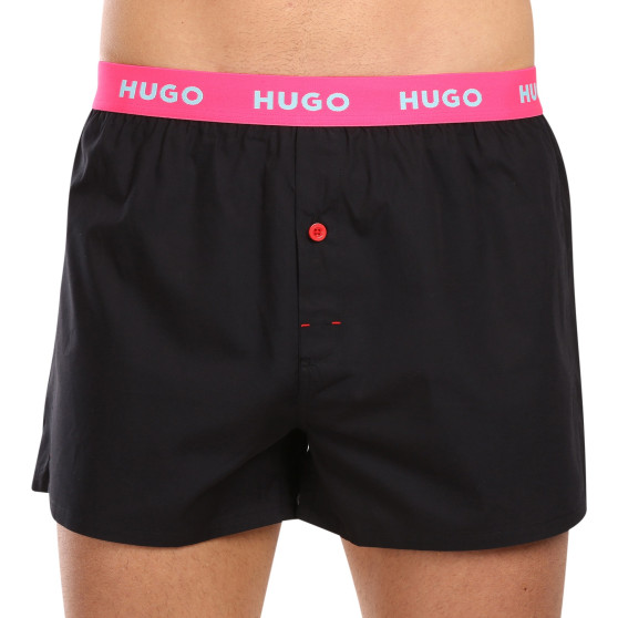 3PACK Boxershorts til mænd HUGO sort (50510216 005)