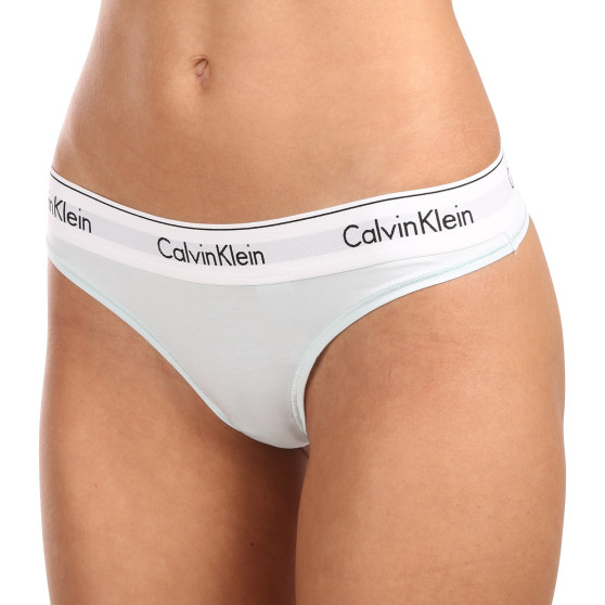 G-streng til kvinder Calvin Klein blå (F3786E-LKW)