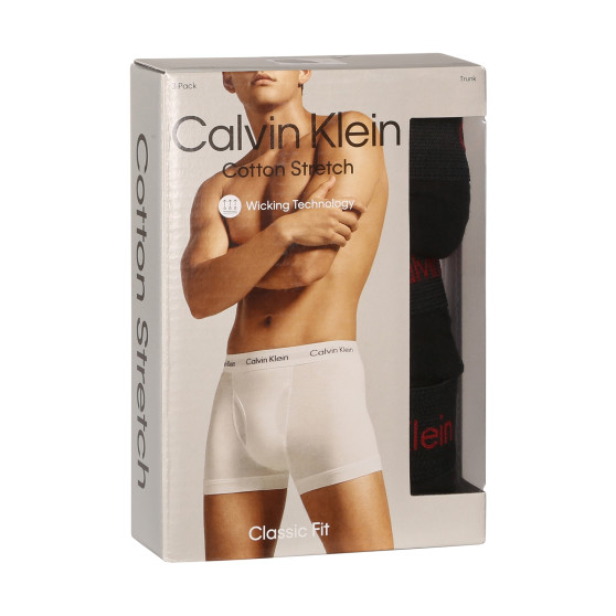 3PACK Boxershorts til mænd Calvin Klein sort (NB2615A-NC1)