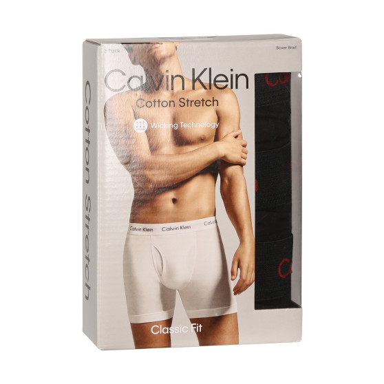 3PACK Boxershorts til mænd Calvin Klein sort (NB2616A-NC1)