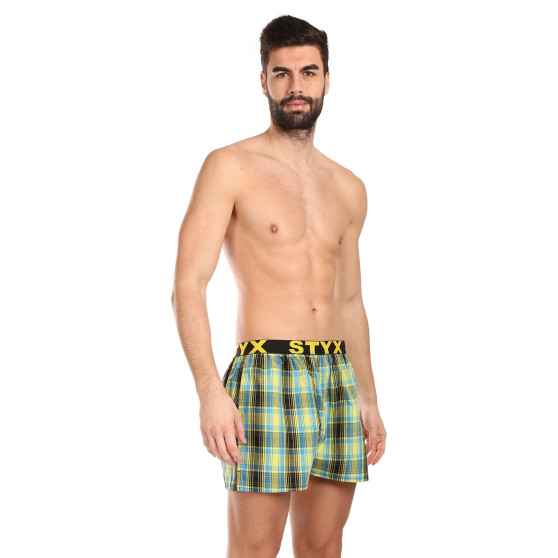 10PACK Boxershorts til mænd Styx sportsgummi (10B102130)