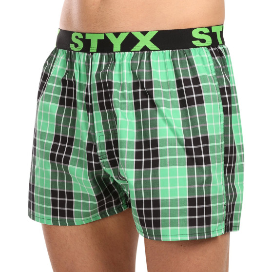 5PACK Boxershorts til mænd Styx sport elastik flerfarvet (5B102630)