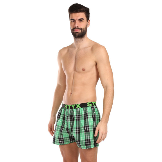 5PACK Boxershorts til mænd Styx sport elastik flerfarvet (5B102630)