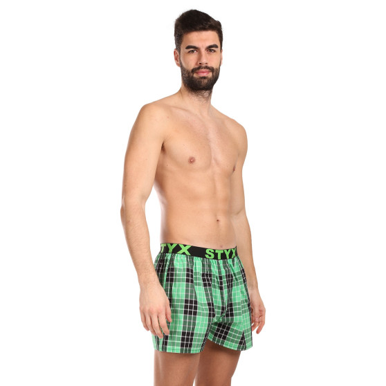 5PACK Boxershorts til mænd Styx sport elastik flerfarvet (5B102630)