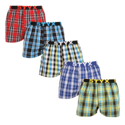 5PACK Boxershorts til mænd Styx sport elastik flerfarvet (5B102125)