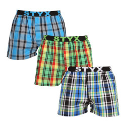 3PACK Boxershorts til mænd Styx sport elastik flerfarvet (3B101720)